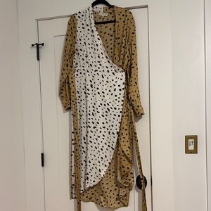 Never Fully Dressed Leopard Wrap Dress